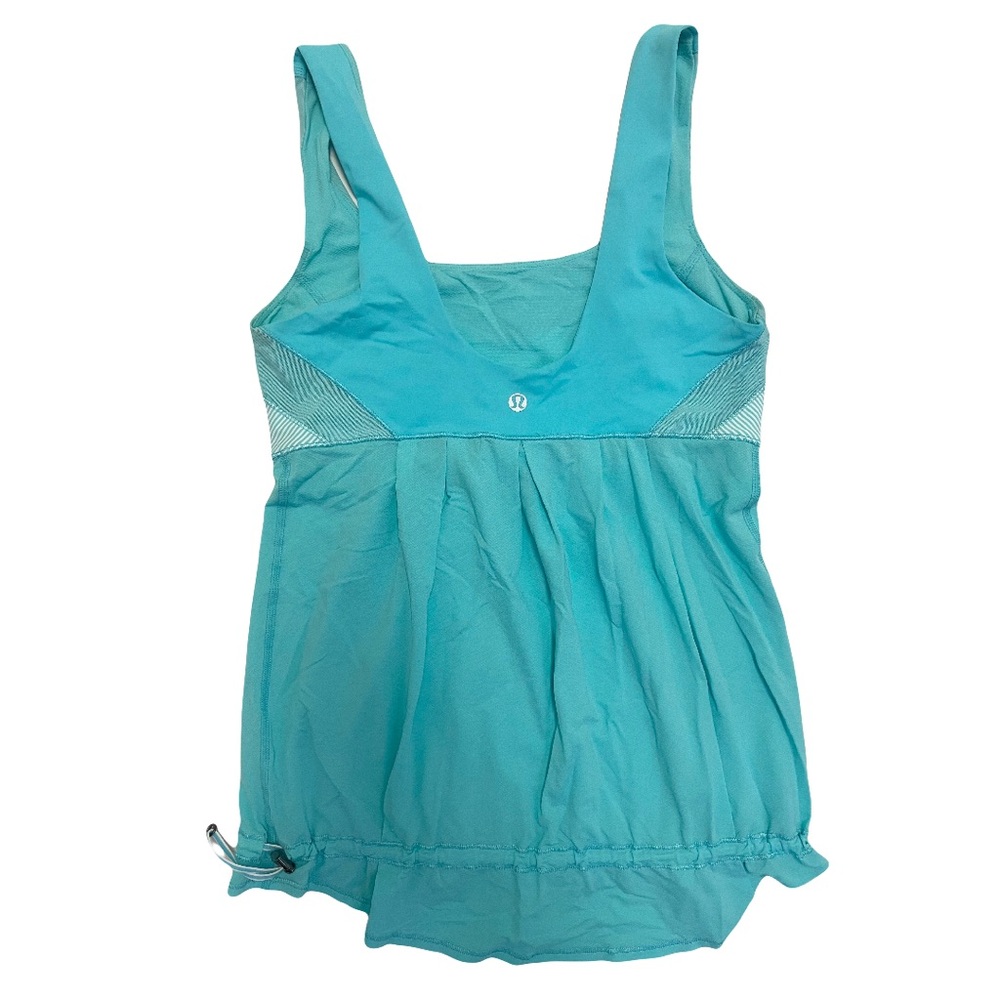 Lululemon | Elevate Tank | Angel Blue / Tonka Stripe Angel Blue White | Size 6 - Picture 10 of 13